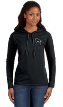 Load image into Gallery viewer, Ladies W4L Lightweight Long Sleeve Hooded T-Shirt