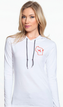 Load image into Gallery viewer, Ladies W4L Lightweight Long Sleeve Hooded T-Shirt