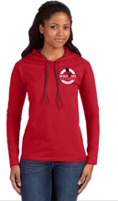 Load image into Gallery viewer, Ladies Inception Lightweight Long Sleeve Hooded T-Shirt