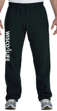 Load image into Gallery viewer, Unisex Wisco4life Open Bottom Sweatpants