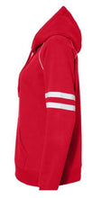 Load image into Gallery viewer, Ladies Game Day Varsity Fleece Piped Hooded Sweatshirt
