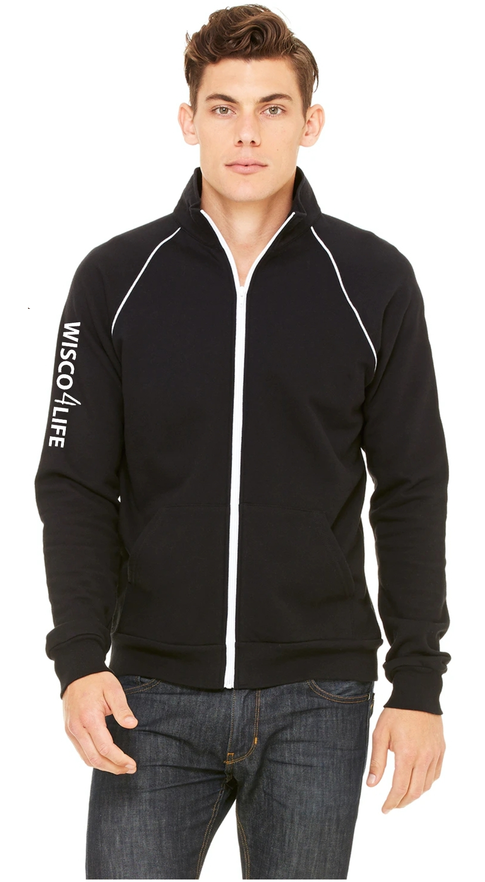 Mens Wisco4Life Piped Fleece Jacket