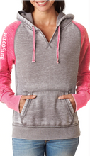 Load image into Gallery viewer, Ladies Wisco4Life Zen Contrast Pullover Hood

