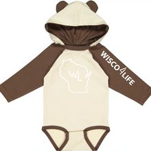 Load image into Gallery viewer, Infant Wisco4Life Long-sleeve Bodysuit with Ears
