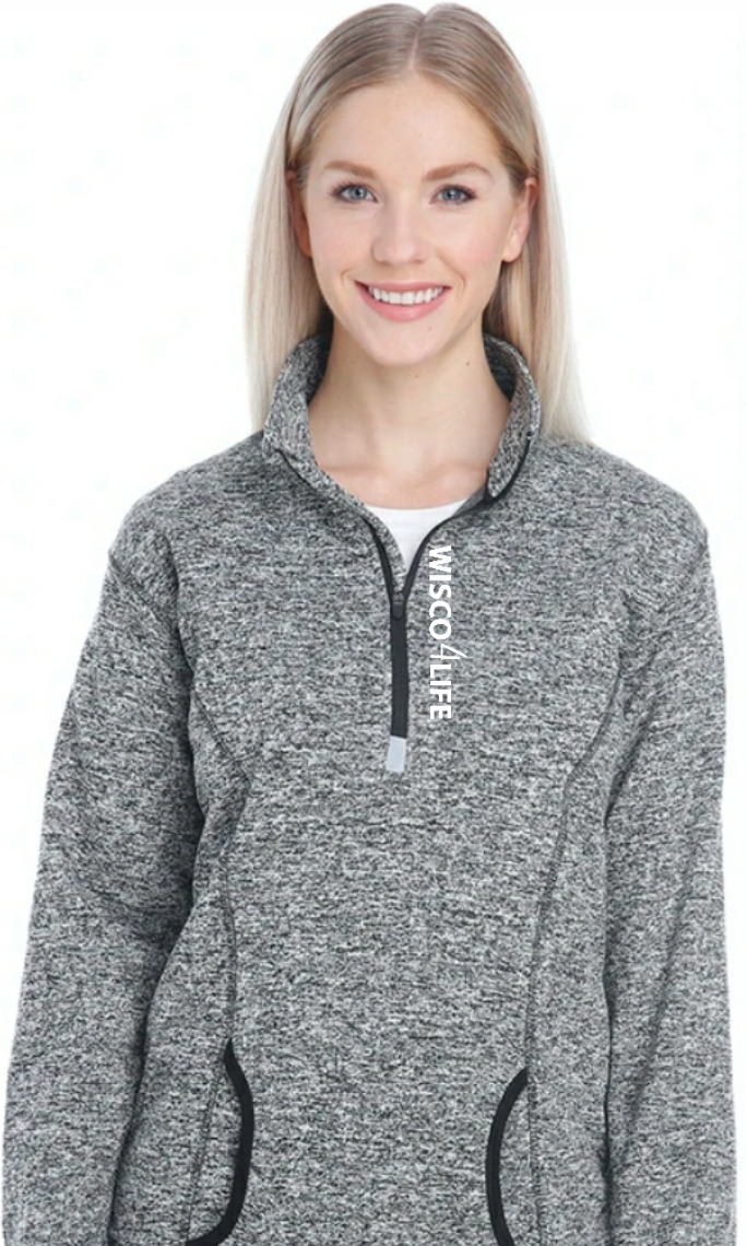 Ladies Wisco4Life Cosmic Fleece 1/4 Zip